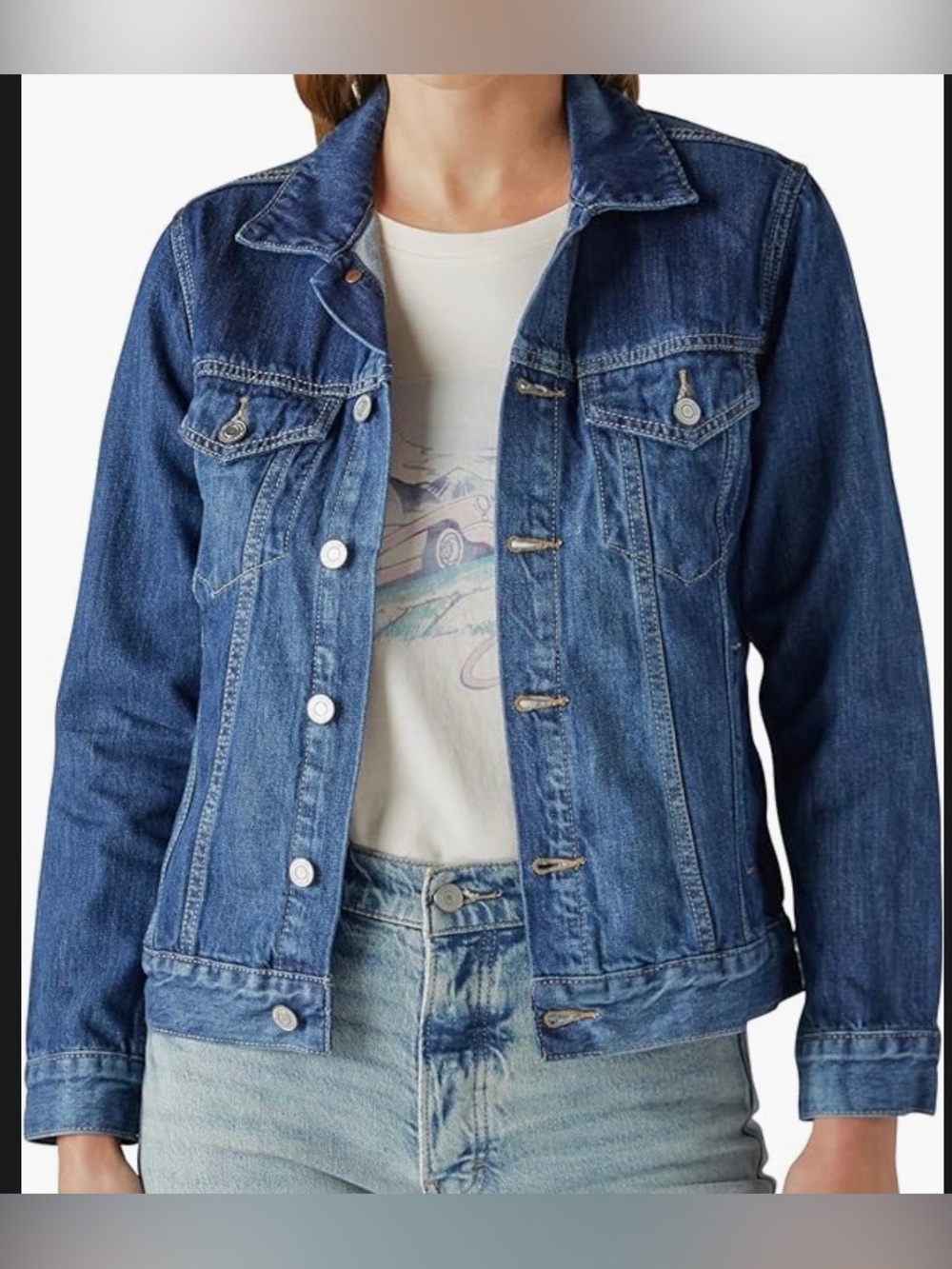 BNWOT Lucky Brand Denim Jean Jacket 2X  LIKE & MAKE A DEAL